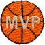 MVP Basketball Award Patch