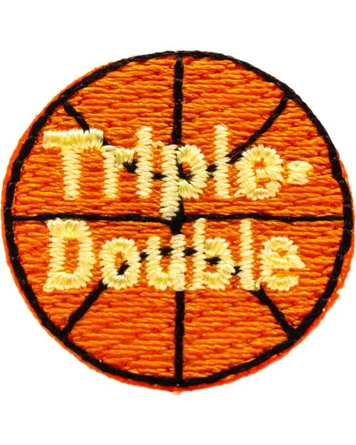 Triple-Double Basketball Award Patch