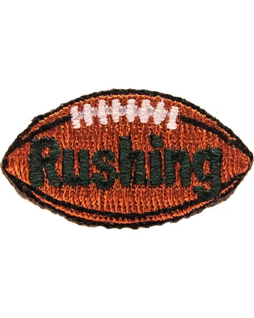 Rushing Football Award Patch