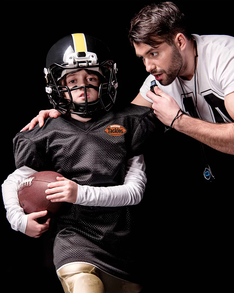 Tackles Football Award Patch on Football Player