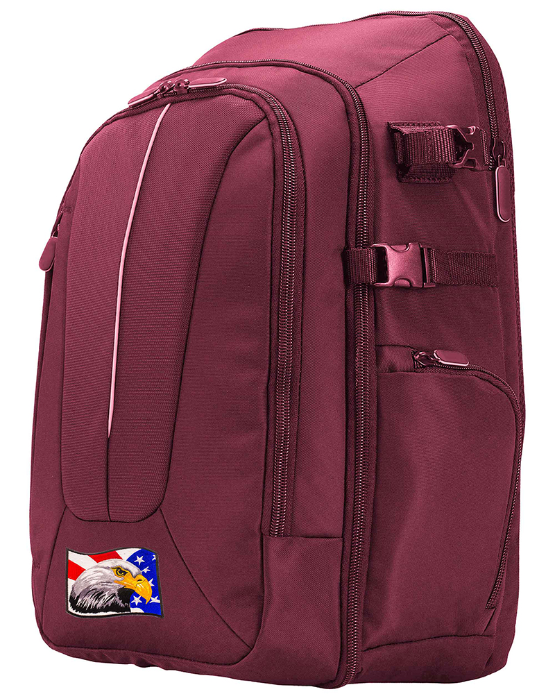Bald Eagle Flag Patch on Backpack