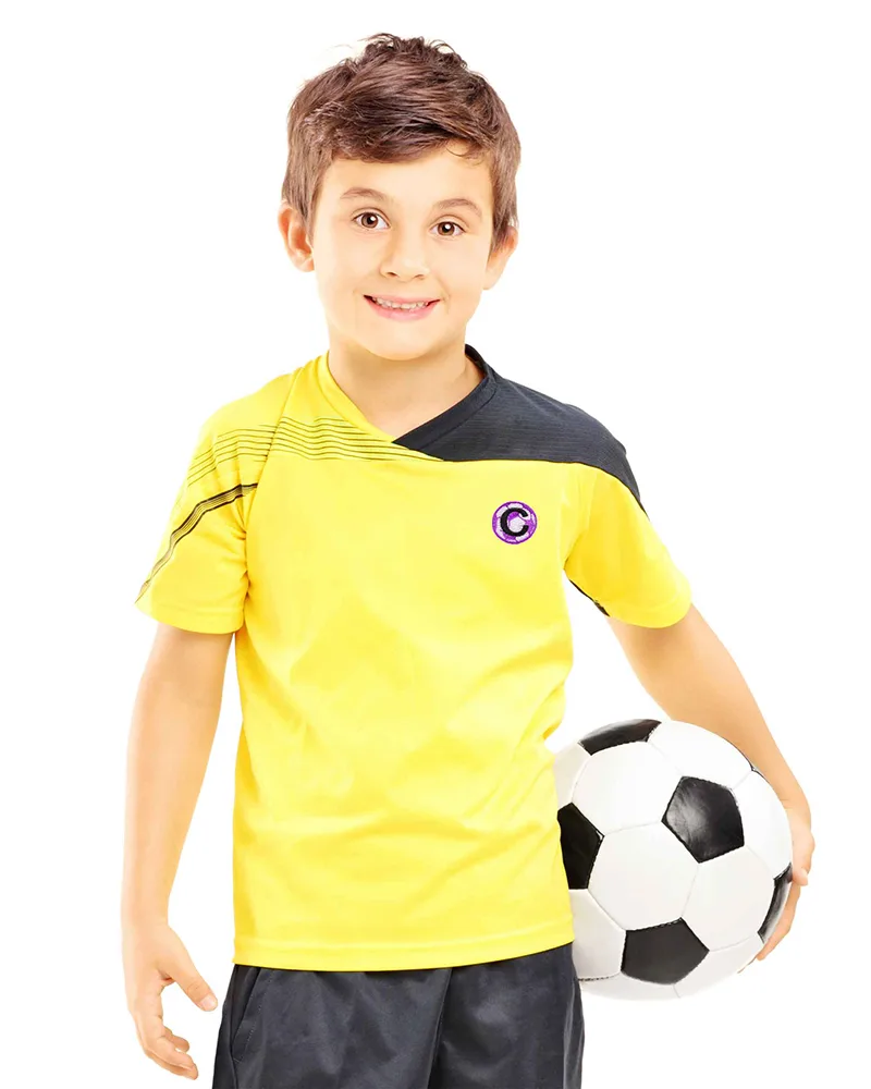 Captain Soccer Award Patch on Soccer Player